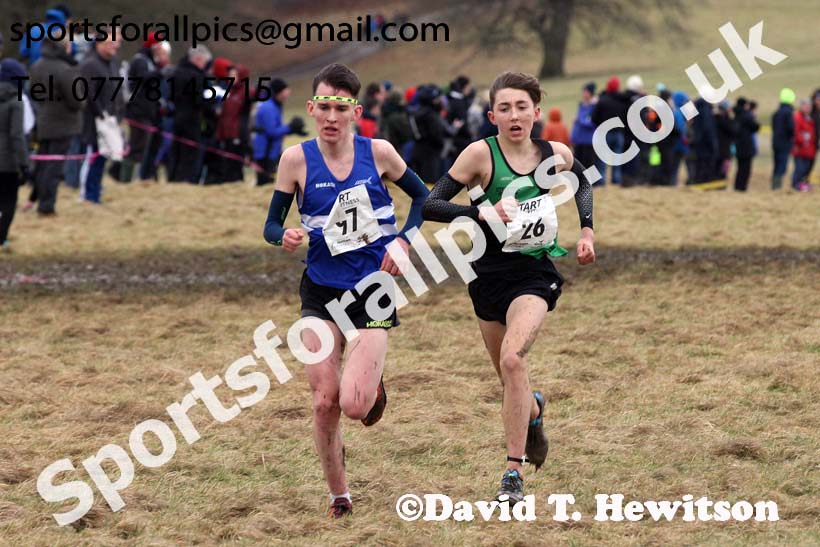 Mens under-17s, 2018 Northern Cross Country Champs., Harewood House, Leeds. Photo: David T. Hewitson/Sports for All Pics
